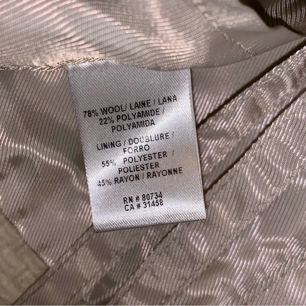 BCBGMaxAzria Cream Wool Hooded Tie-Waist Jacket - Picture 4 of 6